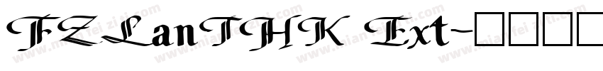 FZLanTHK Ext字体转换